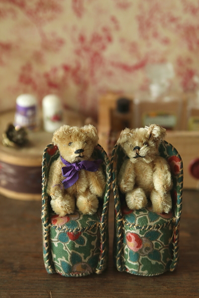 Schucoのミニチュアベア　talisman miniature bear シュコー　ドイツ　アンティークストリュフ 20250708