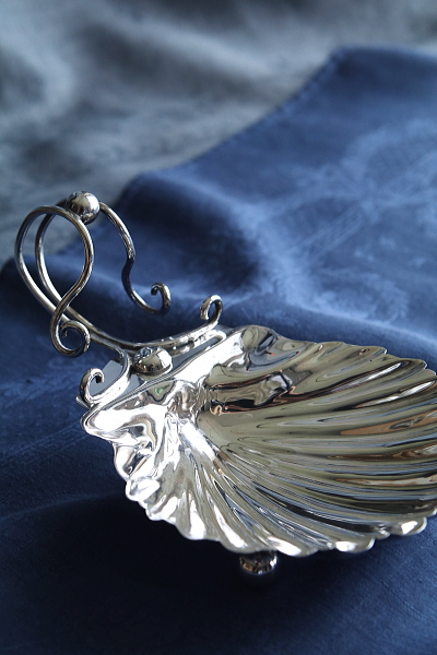 シェル型ソープディッシュ　mappinandwebb イギリス　アンティークストリュフ 20250905