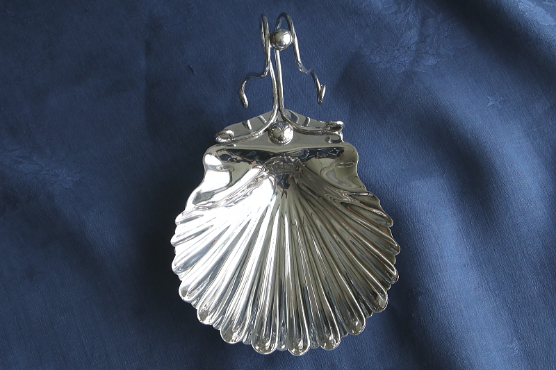 シェル型ソープディッシュ　mappinandwebb イギリス　アンティークストリュフ