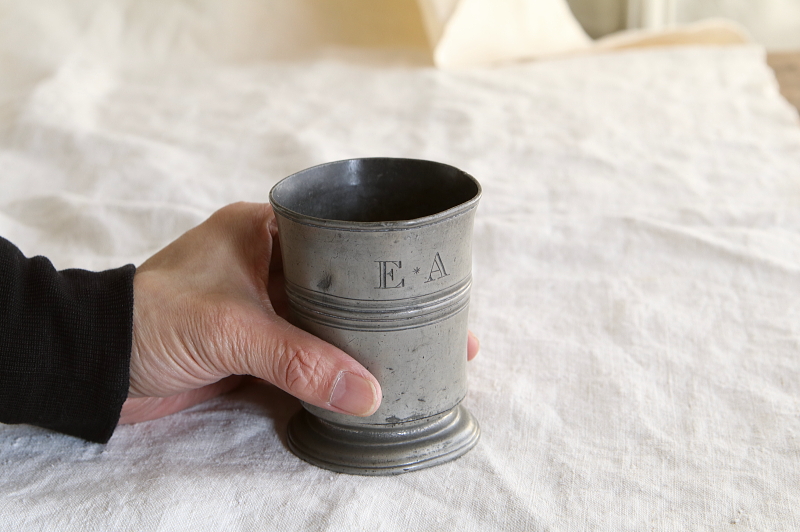 1/2PINT ピューターゴブレット　イギリス アンティークストリュフ