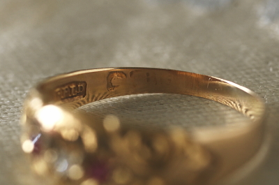 ダイヤモンドアンドルビー　ジプシーリング　イギリス