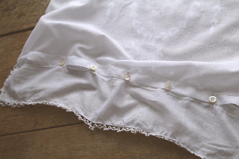 チュールレースクッションカバ- ピローケース　イギリス　アンティークストリュフ