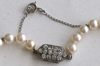 ヴィンテージシェルパールネックレス　Ciro　イギリス　アンティークストリュフ