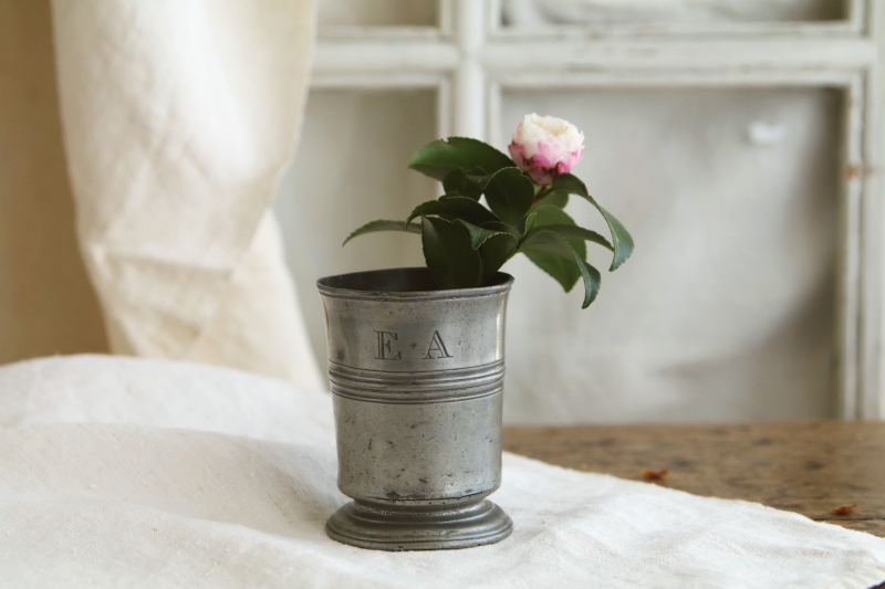 1/2PINT ピューターゴブレット　イギリス アンティークストリュフ