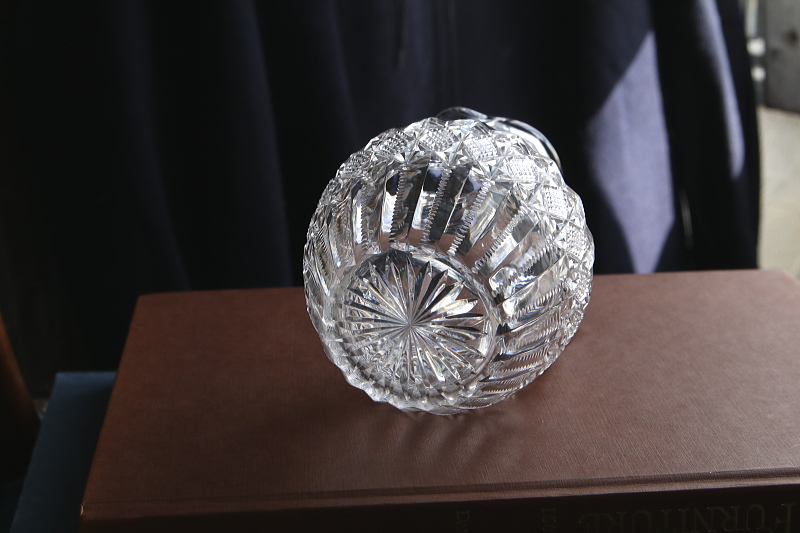 カットクリスタルジャグ　ヴィクトリアン　イギリス　アンティークストリュフ