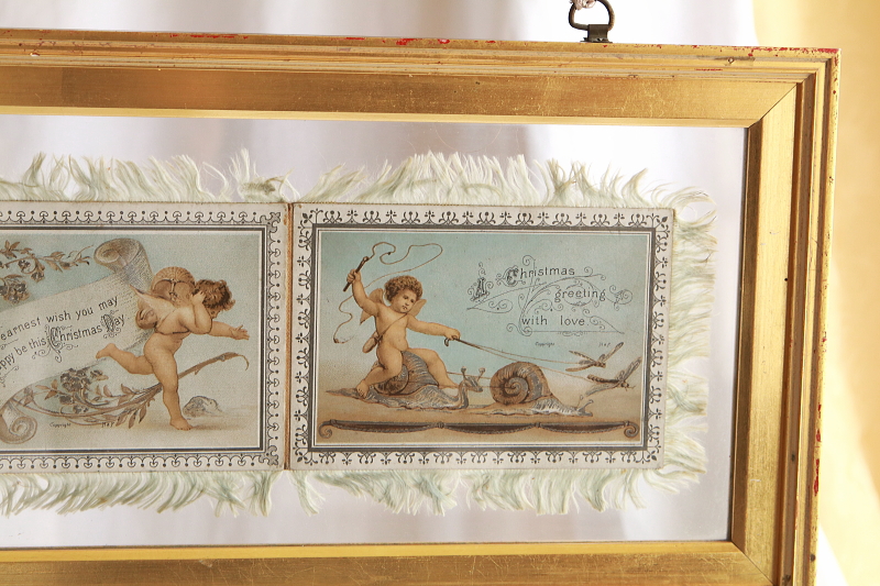 ヴィクトリアングリーティングカード　ハンギングフレーム　イギリス