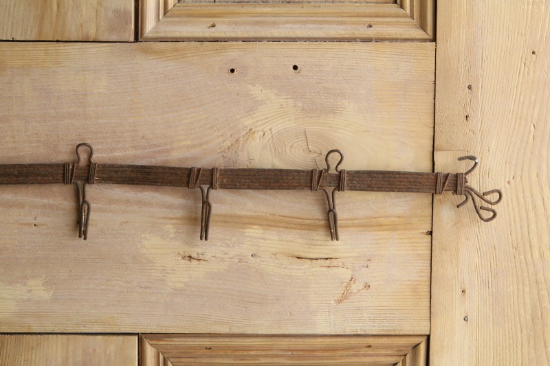 アイアンワイヤー6連フック　フランス アンティークストリュフ