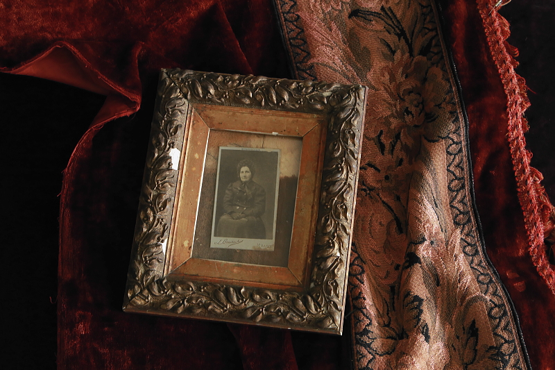 ヤドリギのモールディング　フランス　アンティークストリュフ