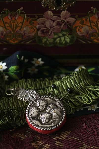 エンジェルヘッズ　シルバーピンクッション　ジョシュア・レイノルズ　アンティークストリュフ 20260122