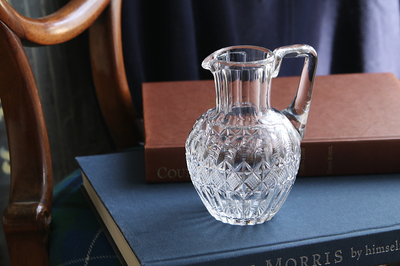 カットクリスタルジャグ　ヴィクトリアン　イギリス　アンティークストリュフ