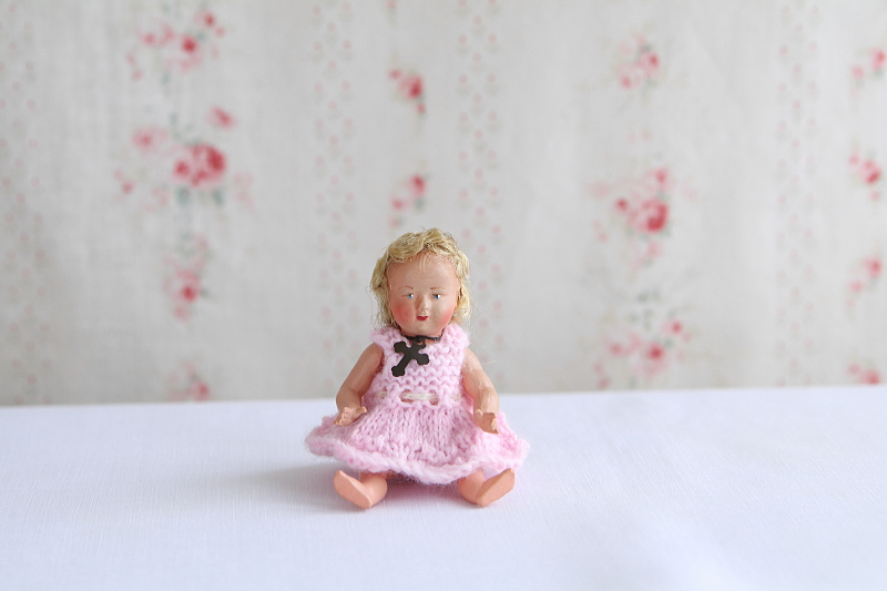 セルロイドドール　Petitcollin フランス　アンティークストリュフ