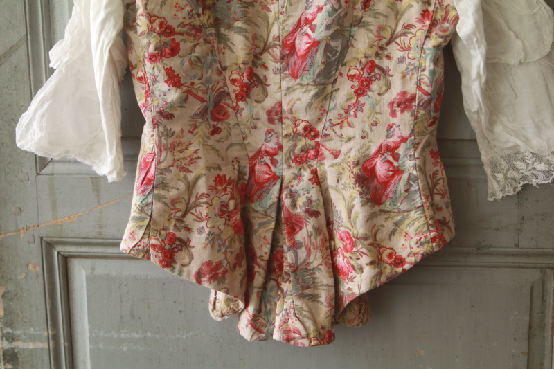 トワルドジュイのジャケット　フランス　アンティークストリュフ