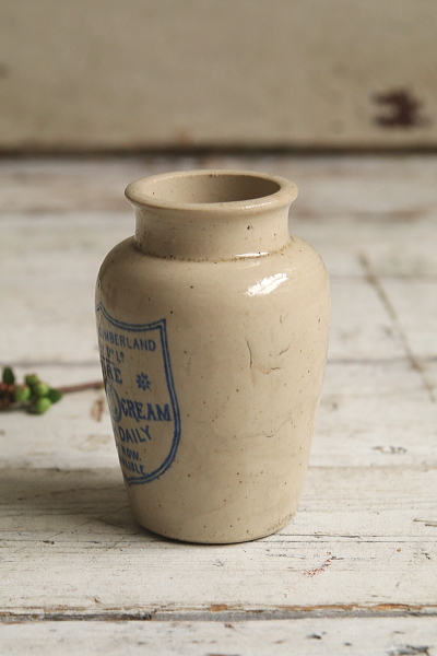 ストーンウェア　クリームボトル　アンティークストリュフ