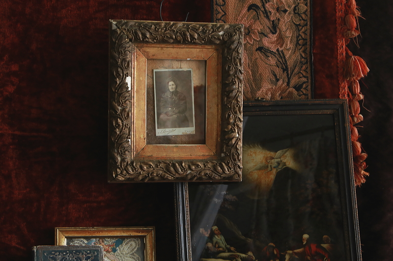 ヤドリギのモールディング　フランス　アンティークストリュフ