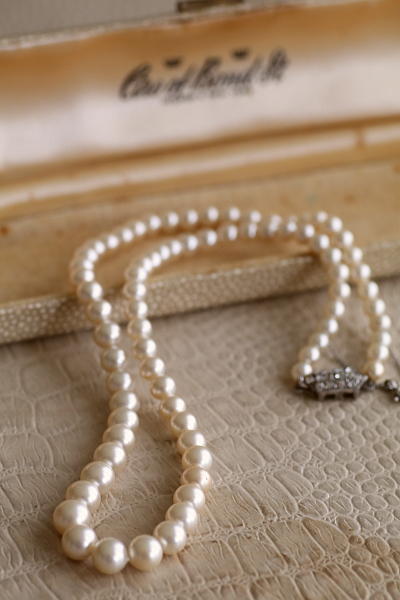 ヴィンテージシェルパールネックレス　Ciro　イギリス　アンティークストリュフ 20250822