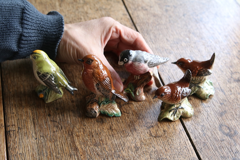 小鳥のフィギュリン　beswick pottery royal doulton  イギリス アンティークストリュフ