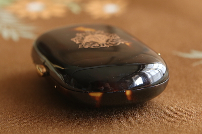 モノグラムのピクウェパース　フランス　べっ甲　アンティークストリュフ