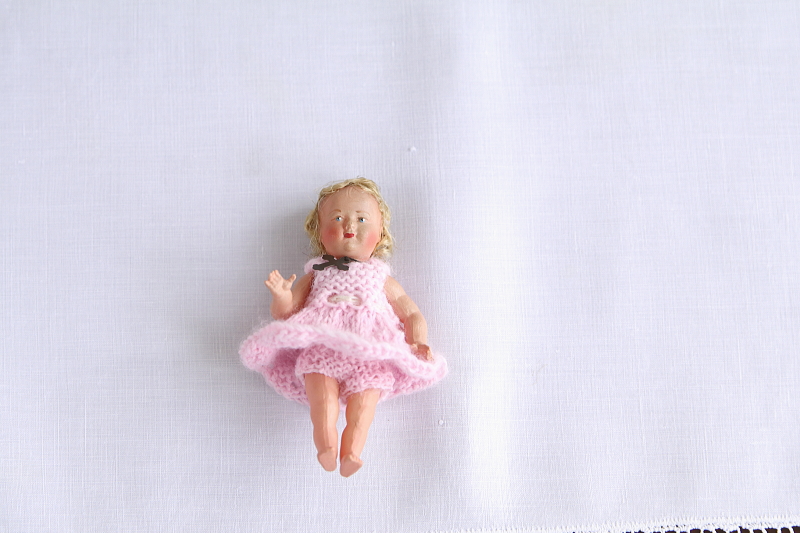 セルロイドドール　Petitcollin フランス　アンティークストリュフ