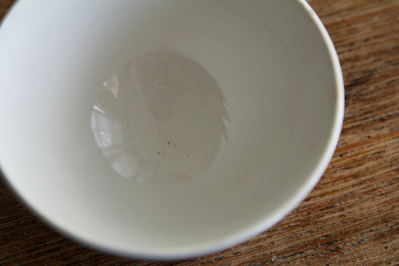 スポンジウェアのカフェオレボウル　葡萄　アンティークストリュフ