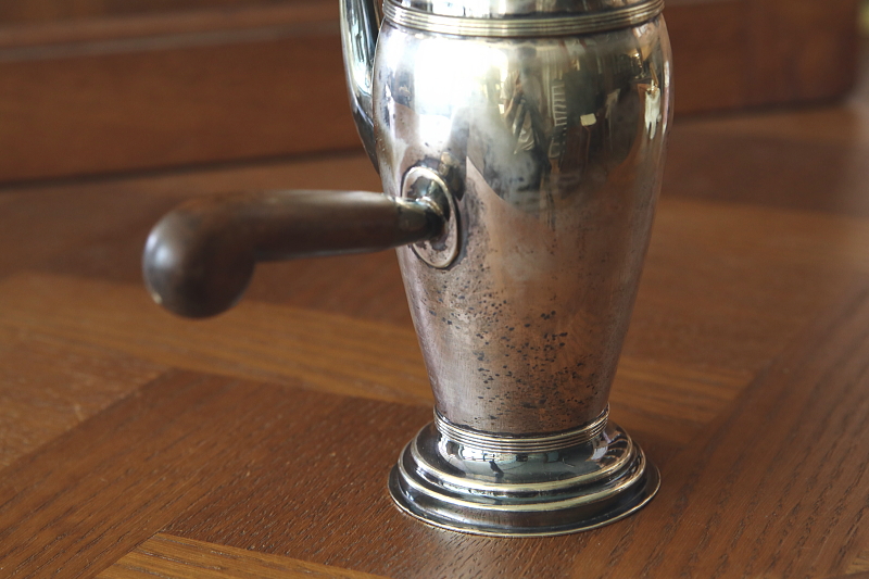 ウッドハンドル　ホットチョコレートポット　Collingwood & Son Ltd　イギリス　アンティークストリュフ