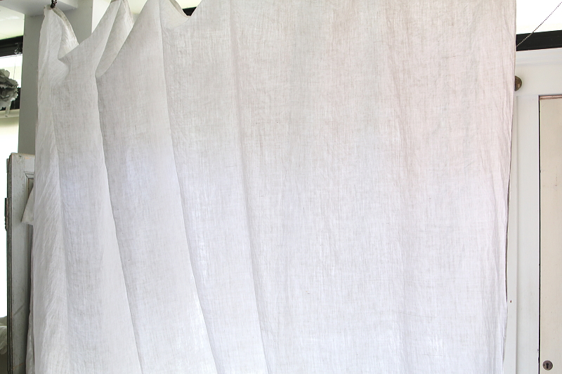 エンブロイダリー　ファインリネンシーツ　フランス　アンティークストリュフ