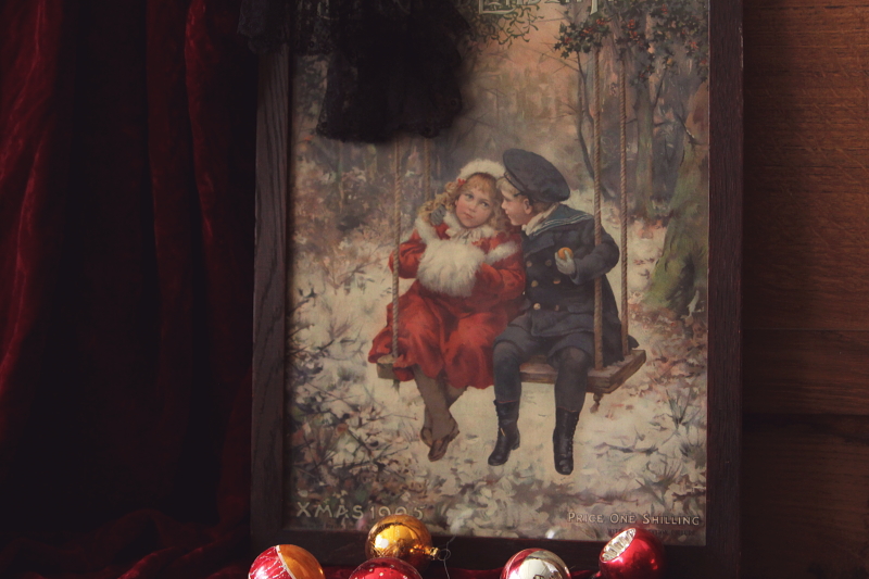 アンティーク額装プリント　illustrated on london 雑誌　新聞　イギリス