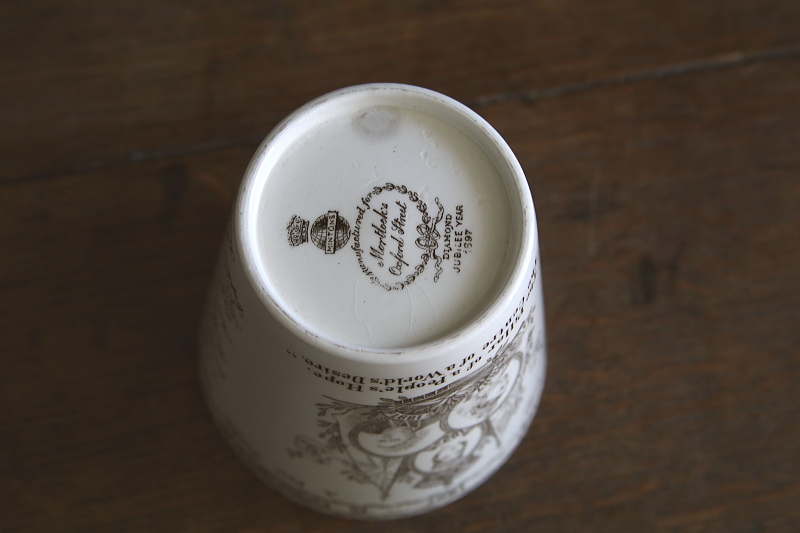 ヴィクトリア女王　ダイヤモンド・ジュビリービーカー　minton ミントン　イギリス　アンティークストリュフ