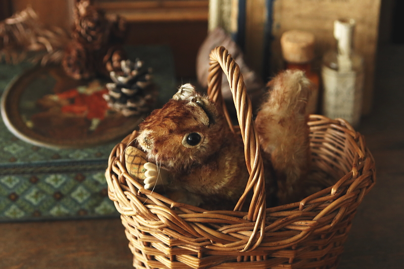 リスのperri steiff シュタイフ　ペリ　ドイツ　アンティークストリュフ