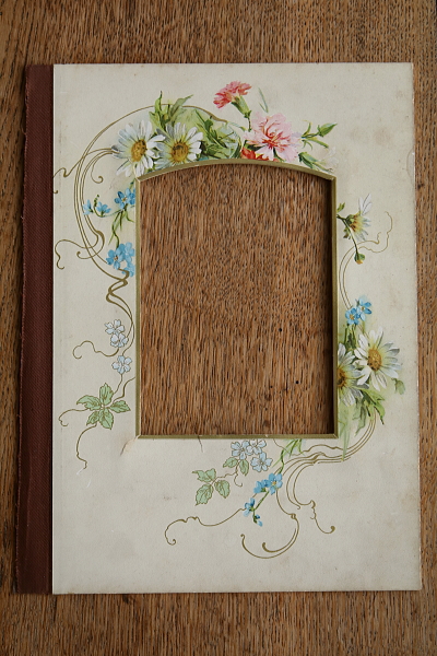 ヴィクトリアンのアルバムページ　ボタニカルアート　イギリス アンティークストリュフ