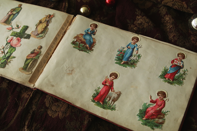 ヴィクトリアン　クロモスアルバム　イギリス アンティークストリュフ