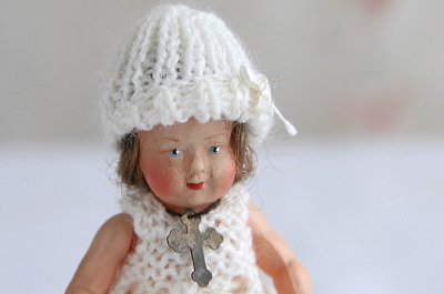 セルロイドドール　Petitcollin フランス　アンティークストリュフ
