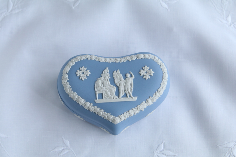 ヴィンテージジャスパーウェア　トリンケットボックス　WEDGWOOD　ウエッジウッド　アンティークストリュフ