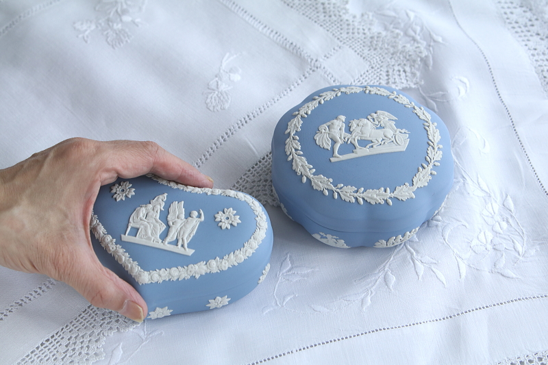 ヴィンテージジャスパーウェア トリンケットボックス WEDGWOOD