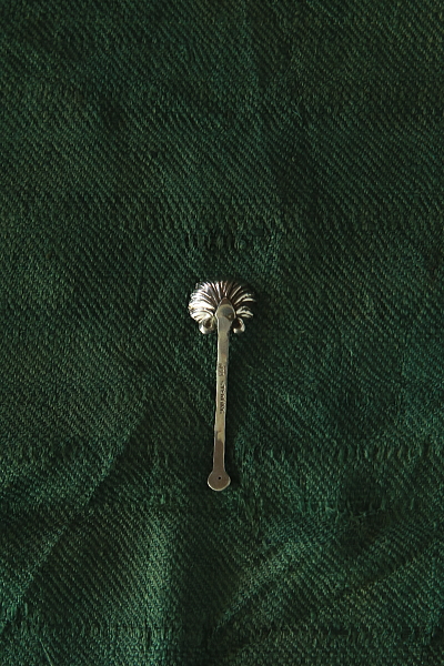 調味料用シルバースプーン　シェルパターン　イギリス　フランス　アンティークストリュフ