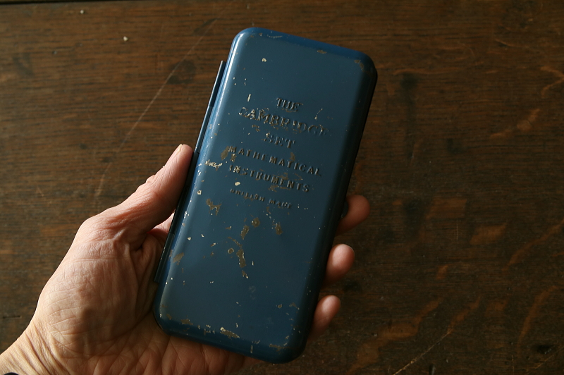 スチール算数筆箱　イギリス　アンティークストリュフ