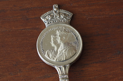 コロネーションスプーン　king george Ⅵ　1937　イギリス　アンティークストリュフ