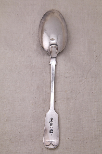 フィドルパターンのサービングスプーン　mappin and webb elkington 　イギリス　アンティークストリュフ
