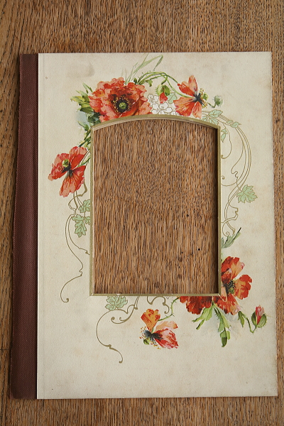 ヴィクトリアンのアルバムページ　ボタニカルアート　イギリス アンティークストリュフ