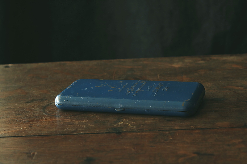 スチール算数筆箱　イギリス　アンティークストリュフ