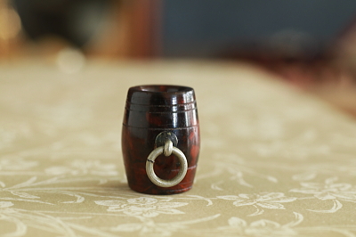 スタンホープ　ストーンバレルチャーム　フランス　アンティークストリュフ