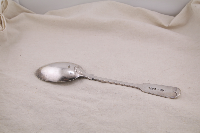 フィドルパターンのサービングスプーン　mappin and webb elkington 　イギリス　アンティークストリュフ