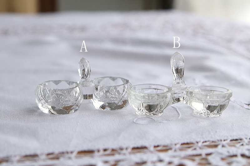 モールドグラスサリエール　フランス　アンティークストリュフ
