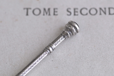 シーリングスタンプ＆シルバートゥースピック　イギリス　アンティークストリュフ