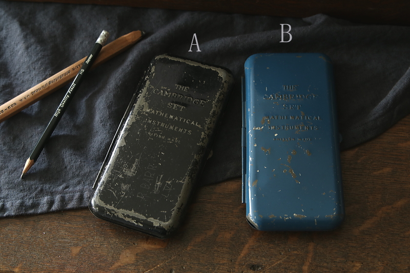 スチール算数筆箱　イギリス　アンティークストリュフ