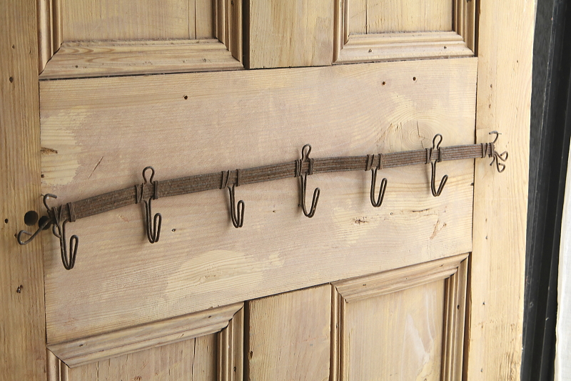 アイアンワイヤー6連フック　フランス アンティークストリュフ