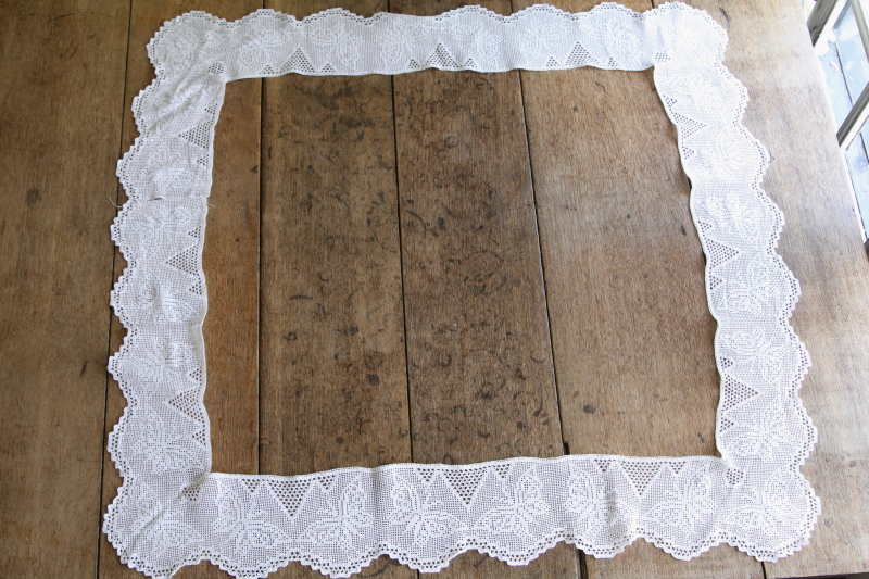 蝶のクロッシェブレード　端レース　イギリス