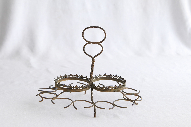 リキュールのワイヤースタンド　フランス アンティークストリュフ