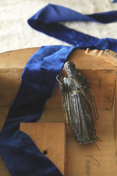 聖人のスタチュー　メタル聖像　フランス　アンティークストリュフ 20251014