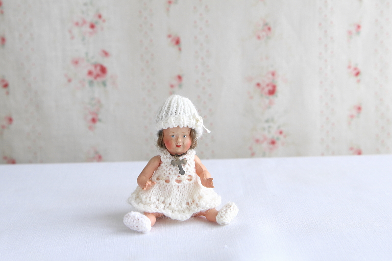 セルロイドドール　Petitcollin フランス　アンティークストリュフ