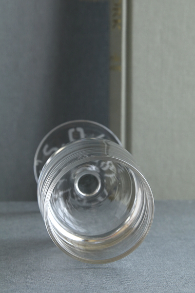 アドバタイジングワイングラス　DAVY'S　イギリス アンティークストリュフ